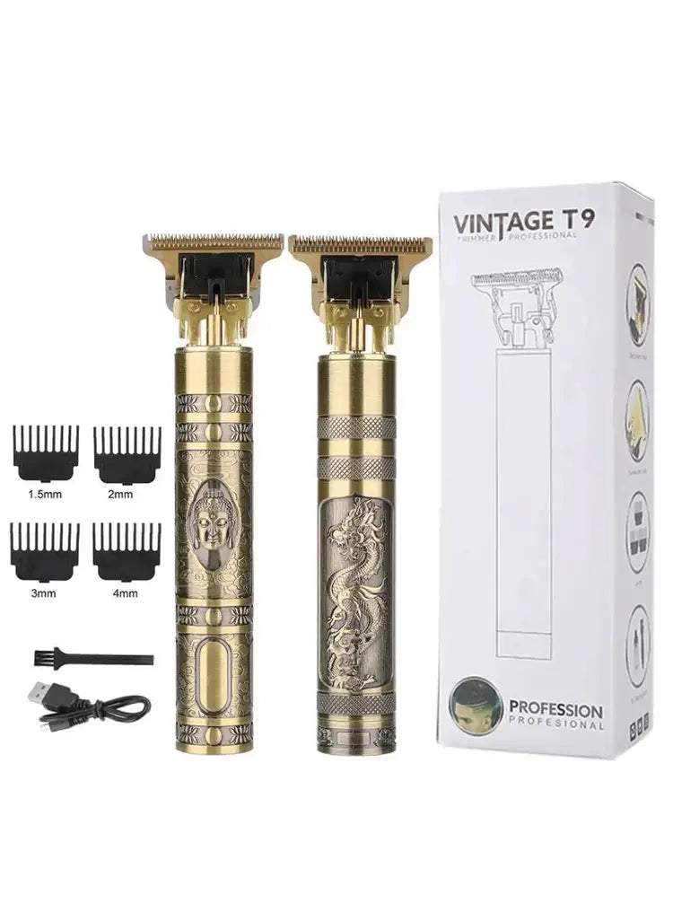 Vintage T9 Professional Electric Hair Trimmer – Rechargeable Battery