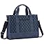 Chase Chic Canvas Tote Bag with Zipper for Women, Multi Pocket Shoulder Crossbody Handbag Bag with Compartments for Work