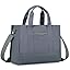 Chase Chic Canvas Tote Bag with Zipper for Women, Multi Pocket Shoulder Crossbody Handbag Bag with Compartments for Work