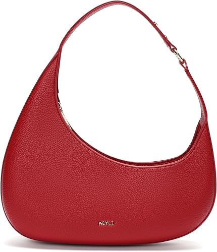 Keyli Shoulder Bag for Women Trendy Casual Leather Shoulder Purses lightweight Handbags Clutches with Zipper closure