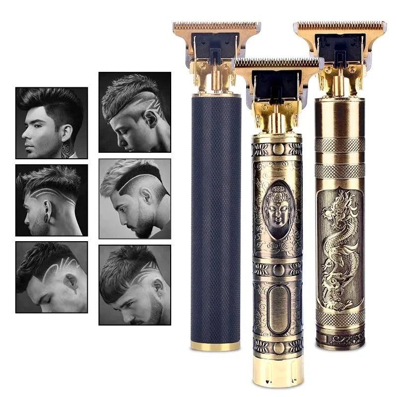 Vintage T9 Professional Electric Hair Trimmer – Rechargeable Battery