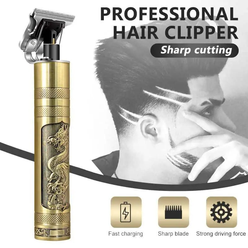 Vintage T9 Professional Electric Hair Trimmer – Rechargeable Battery