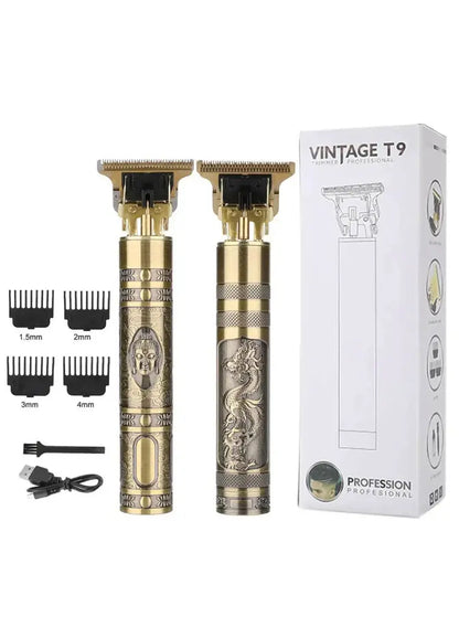 Vintage T9 Professional Electric Hair Trimmer – Rechargeable Battery
